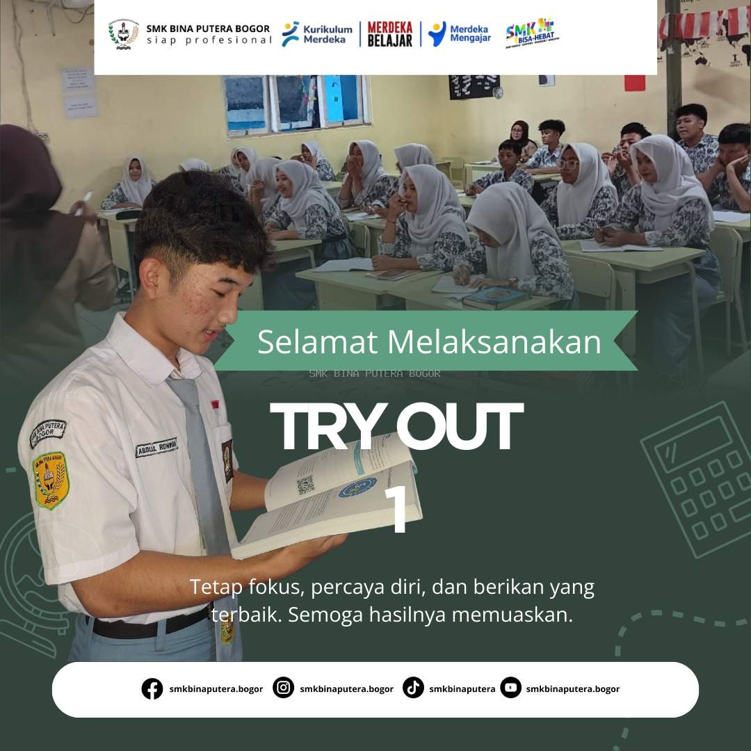 Try Out di SMK Bina Putera Bogor: Persiapan Maksimal Menuju Ujian Sesungguhnya